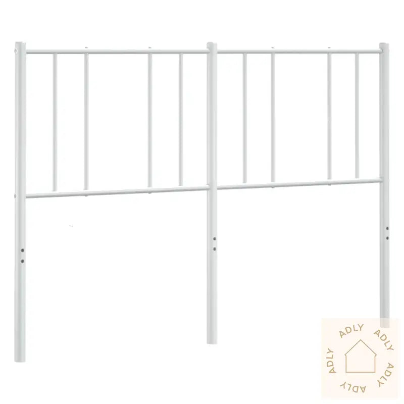 Sengegavl I Metall Hvit 120 Cm