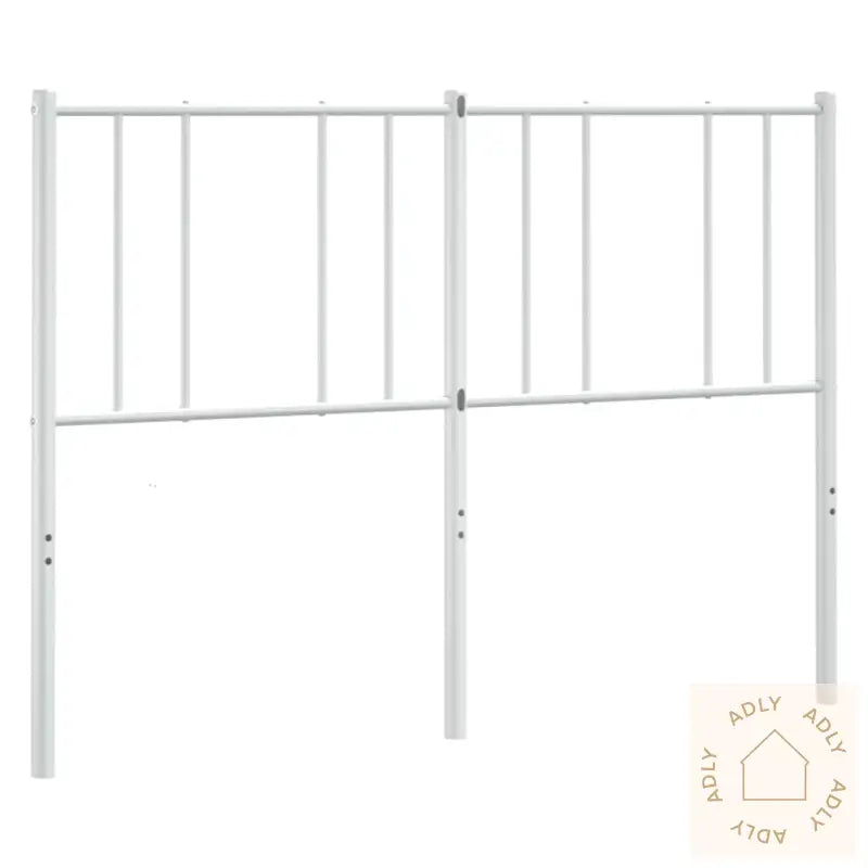 Sengegavl I Metall Hvit 120 Cm