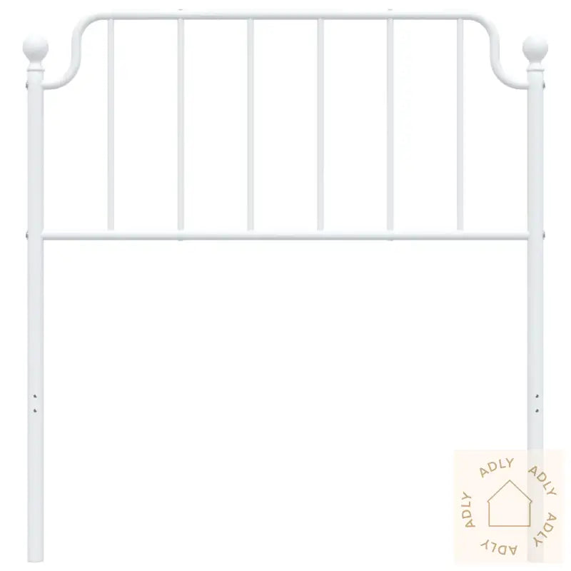 Sengegavl I Metall Hvit 90 Cm