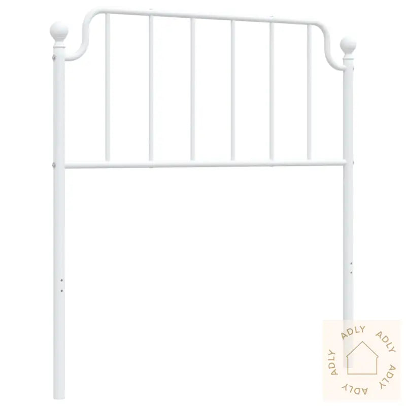 Sengegavl I Metall Hvit 90 Cm