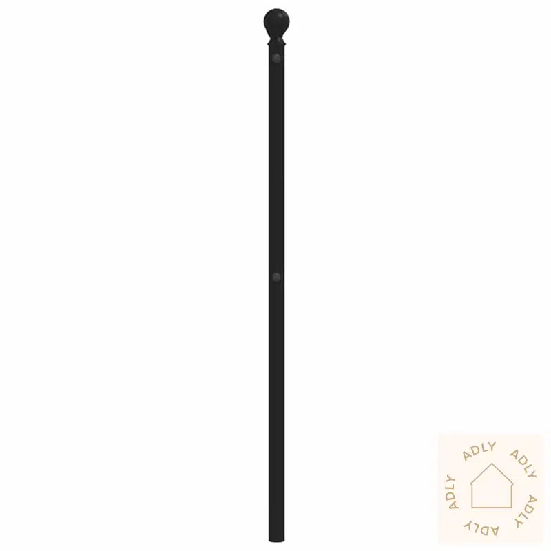 Sengegavl I Metall Svart 193 Cm