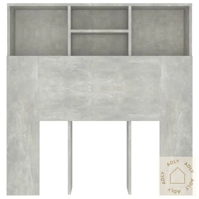 Sengegavlskap Betonggrå 100X19X103,5 Cm