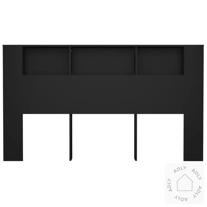 Sengegavlskap Svart 180X18,5X104,5 Cm
