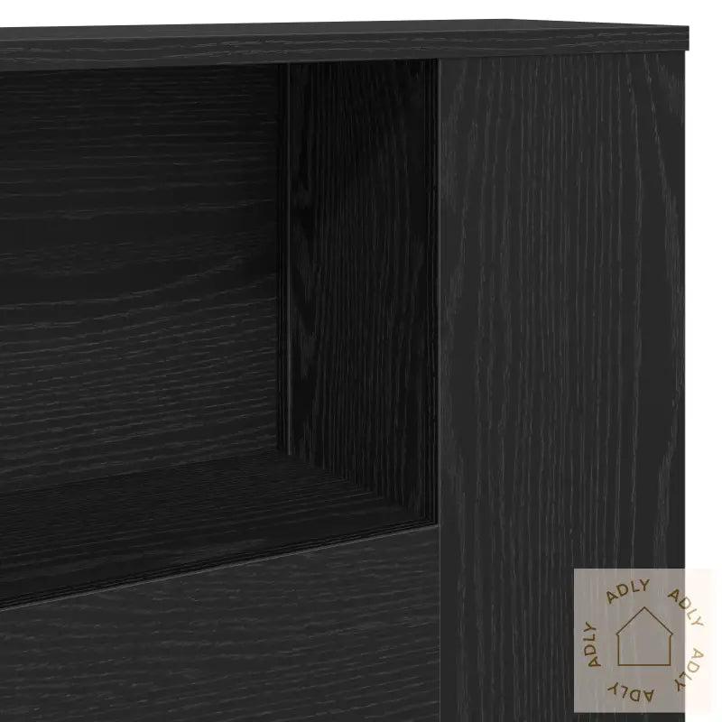 Hodegavlskap I Svart Eik - 180X18.5X102.5 Cm