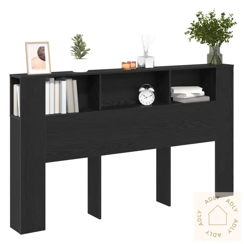 Hodegavlskap I Svart Eik - 180X18.5X102.5 Cm