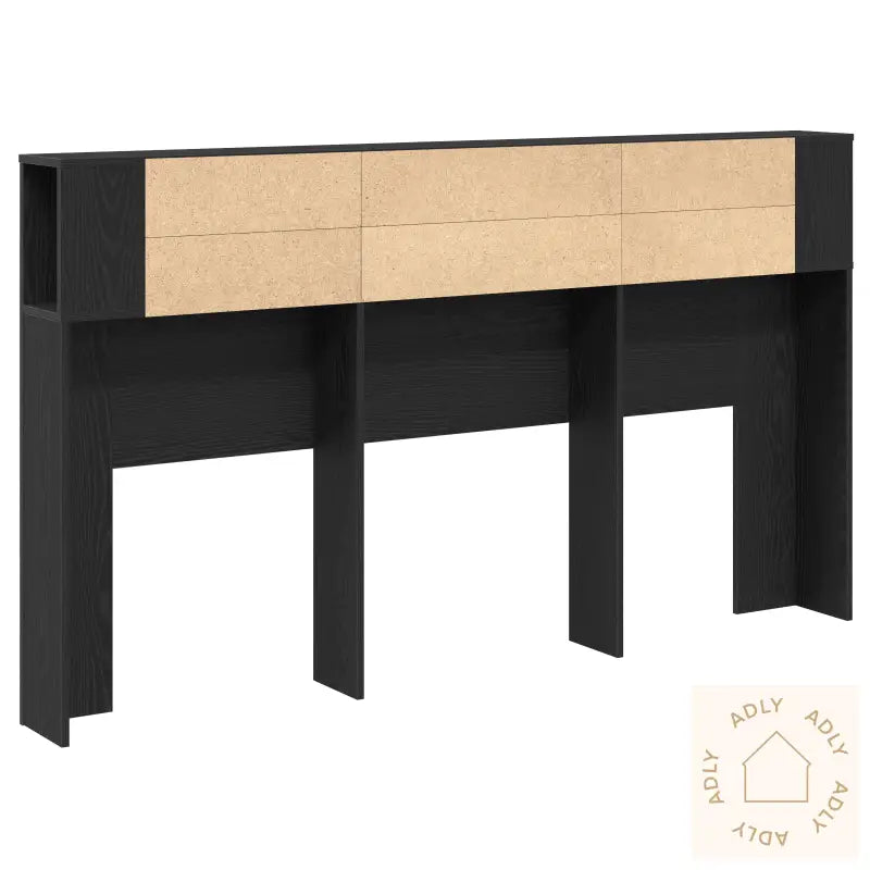 Hodegavlskap I Svart Eik - 180X18.5X102.5 Cm