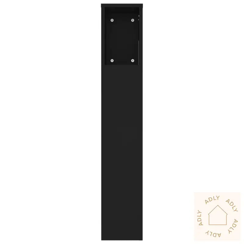 Sengegavlskap Svart 220X18,5X104,5 Cm