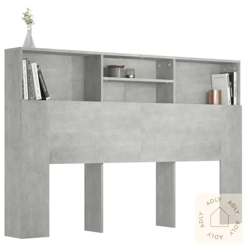 Sengegavlskap Betonggrå 160X19X103,5 Cm