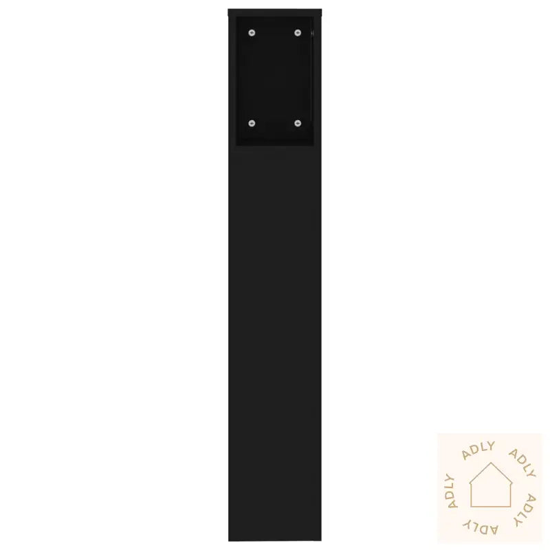 Sengegavlskap Svart 200X18,5X104,5 Cm
