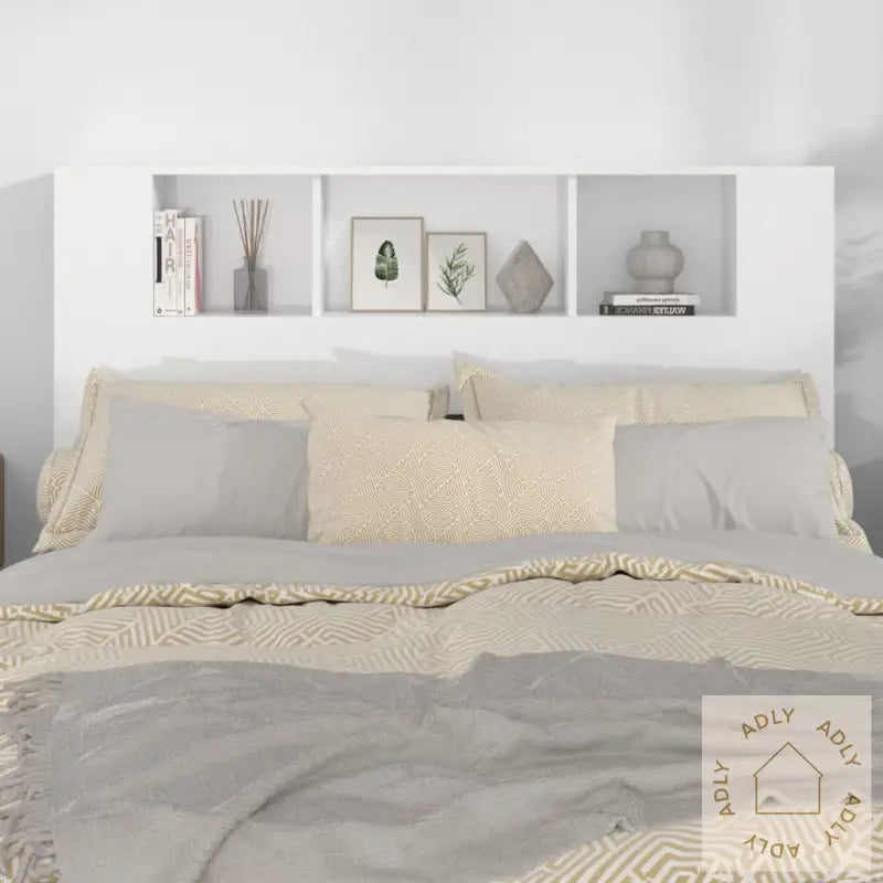 Sengegavlskap Høyglans Hvit 140X18,5X104,5 Cm