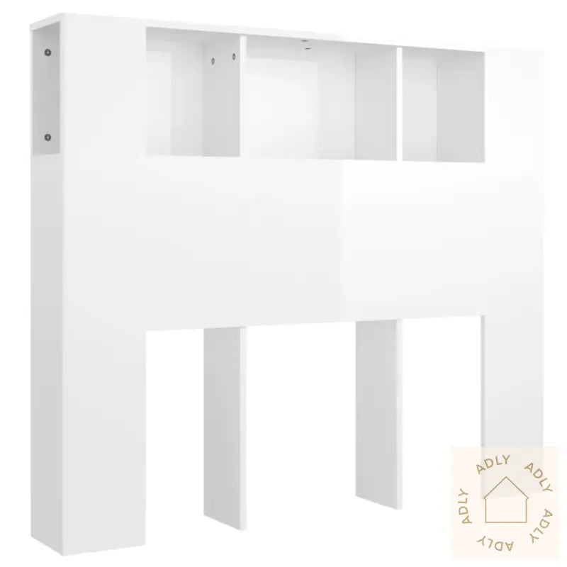 Sengegavlskap Høyglans Hvit 120X18,5X102,5 Cm