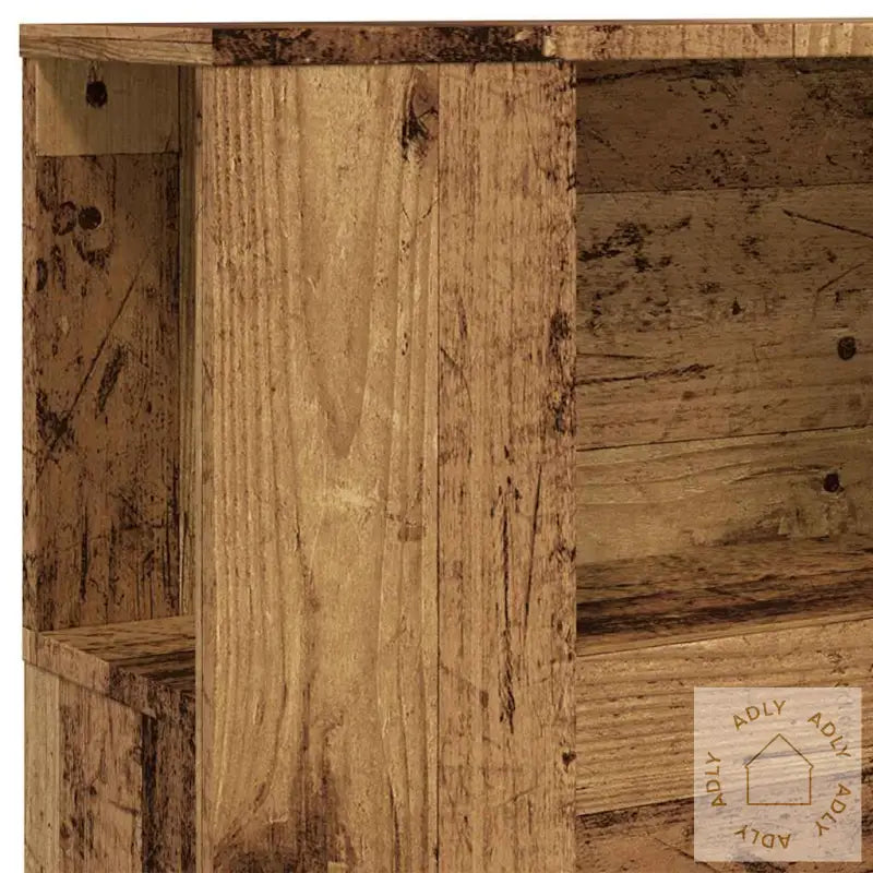 Hodegavl Med Hylle Gammelt Tre 100X19X104,5 Cm Konstruert Tre