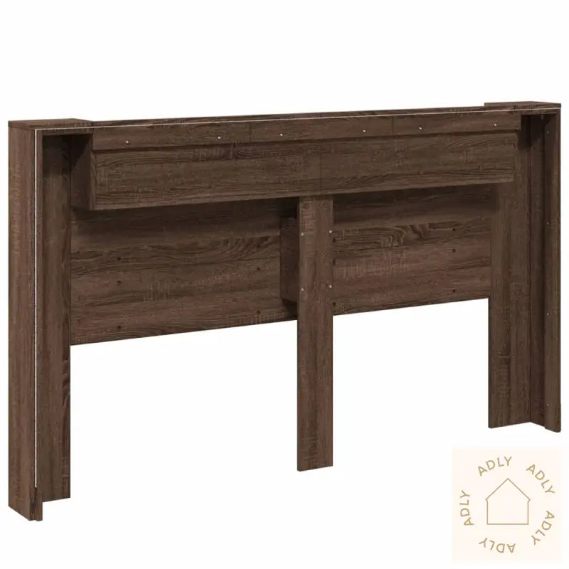 Hodegavl Skap Med Led Brun Eik 180X16,5X103,5 Cm