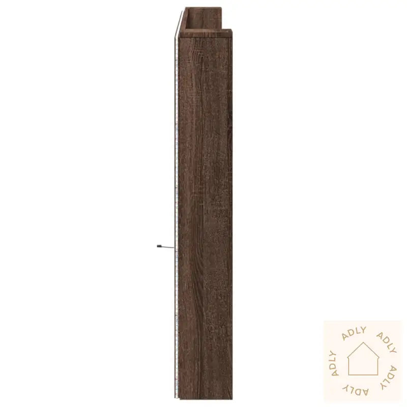 Hodegavl Skap Med Led Brun Eik 220X16,5X103,5 Cm