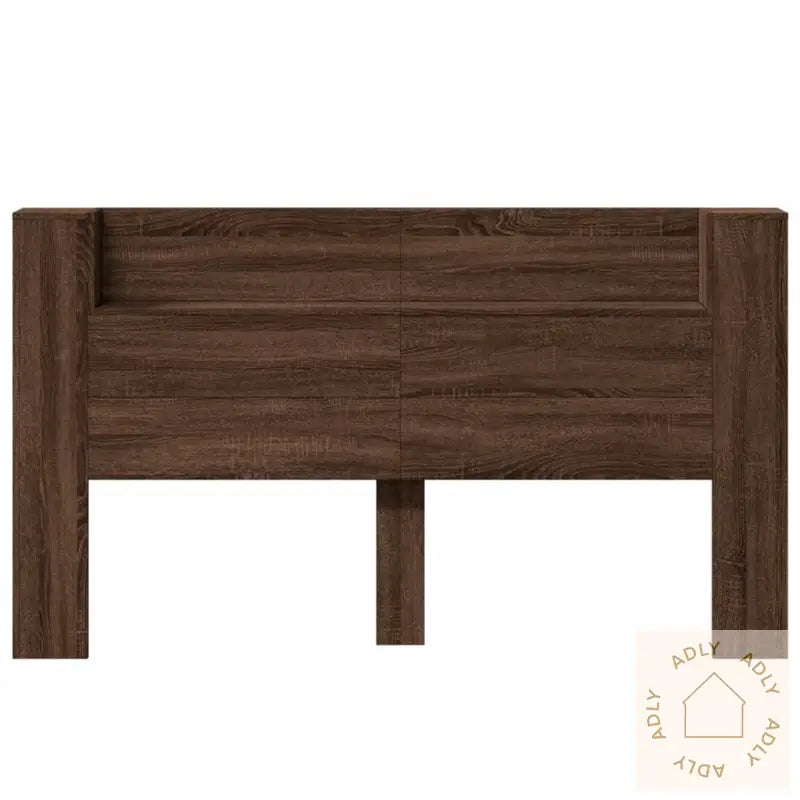 Hodegavl Skap Med Led Brun Eik 180X16,5X103,5 Cm