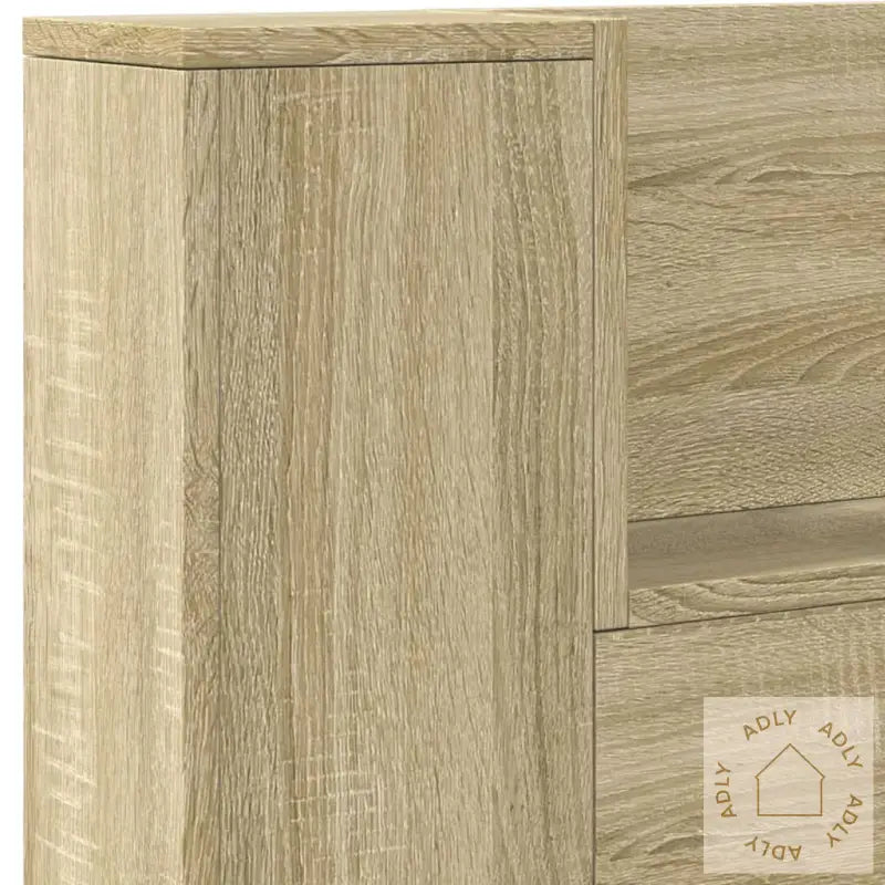 Hodegavl Skap Med Led Sonoma Eik 140X16,5X103,5 Cm