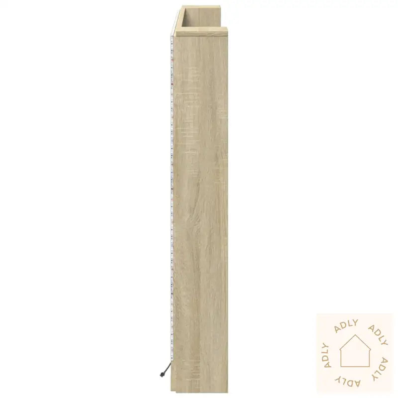 Hodegavl Skap Med Led Sonoma Eik 160X16,5X103,5 Cm