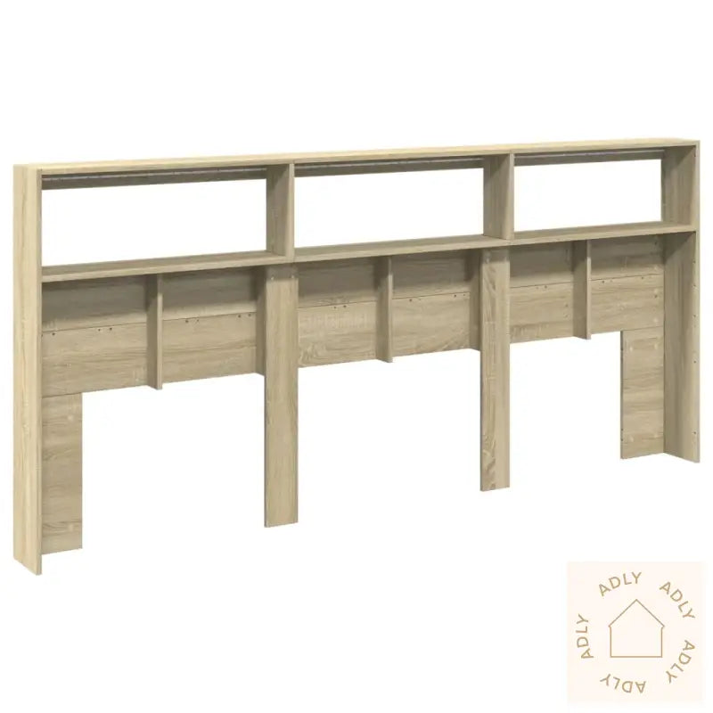 Hodegavl Skap Med Led Sonoma Eik 220X17X102 Cm