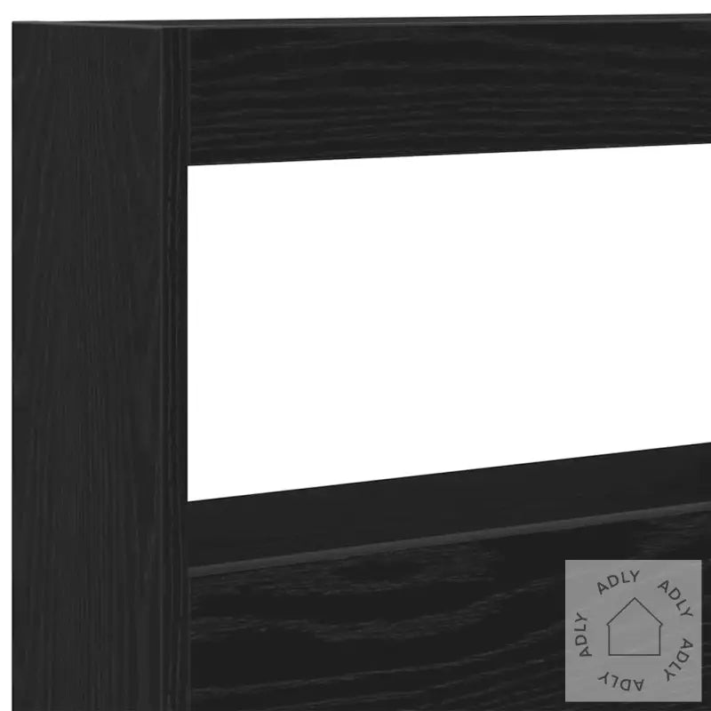 Hodegavl Skap Med Led Svart Eik 100X17X102 Cm