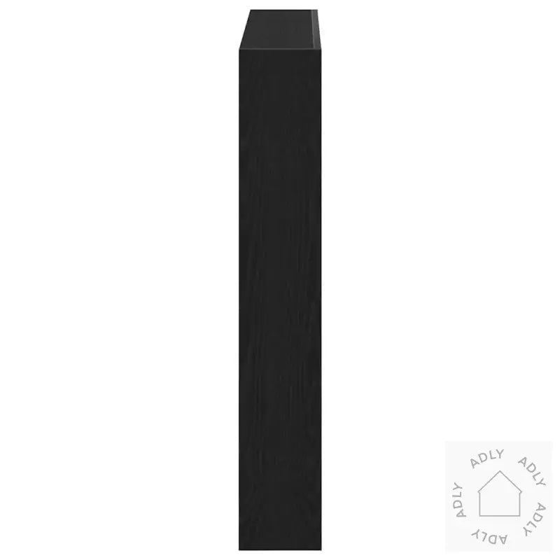 Hodegavl Skap Med Led Svart Eik 100X17X102 Cm