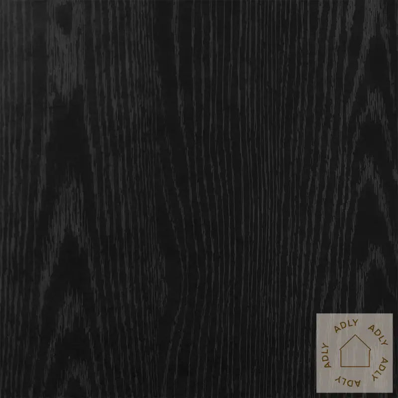 Hodegavl Skap Med Led Svart Eik 100X17X102 Cm
