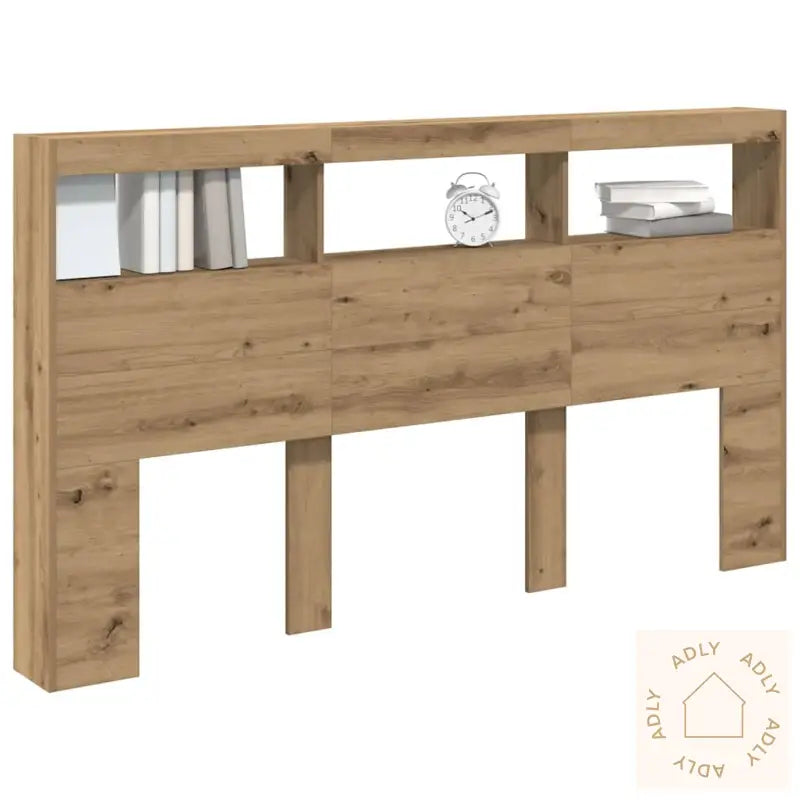 Hodegavl Skap Med Led Artisan Eik 180X17X102 Cm