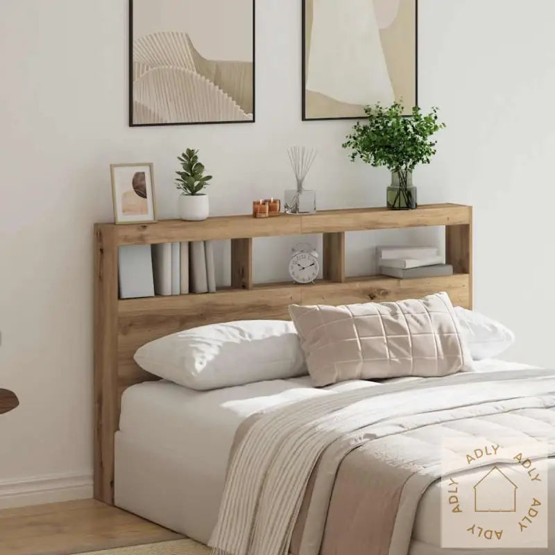 Hodegavl Skap Med Led Artisan Eik 160X17X102 Cm
