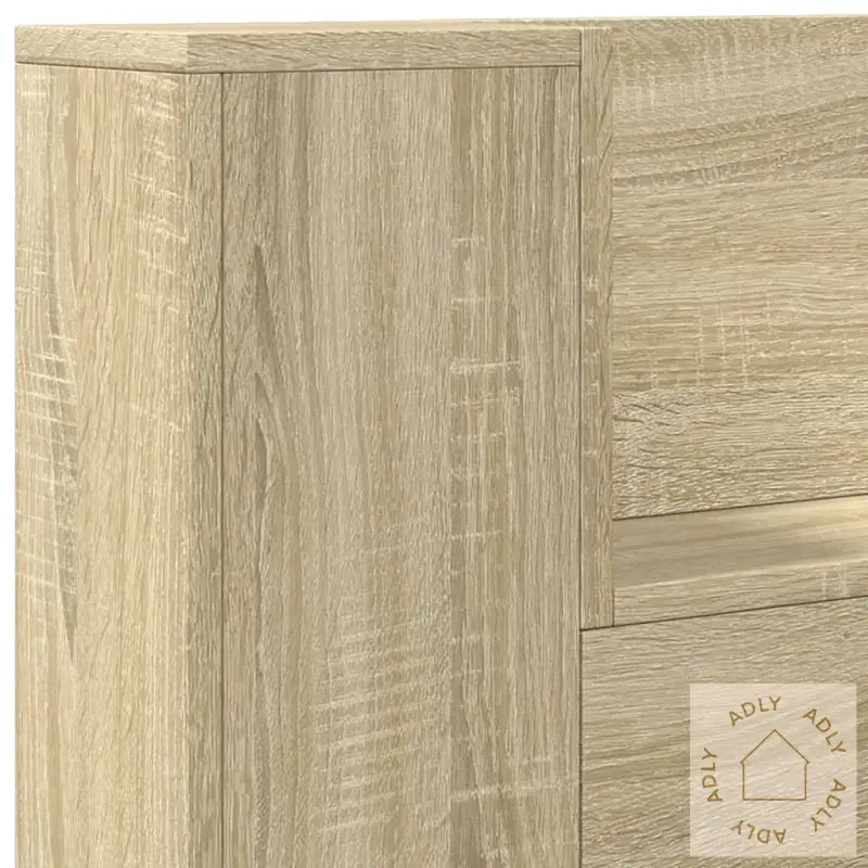 Hodegavl Skap Med Led Sonoma Eik 120X16,5X103,5 Cm