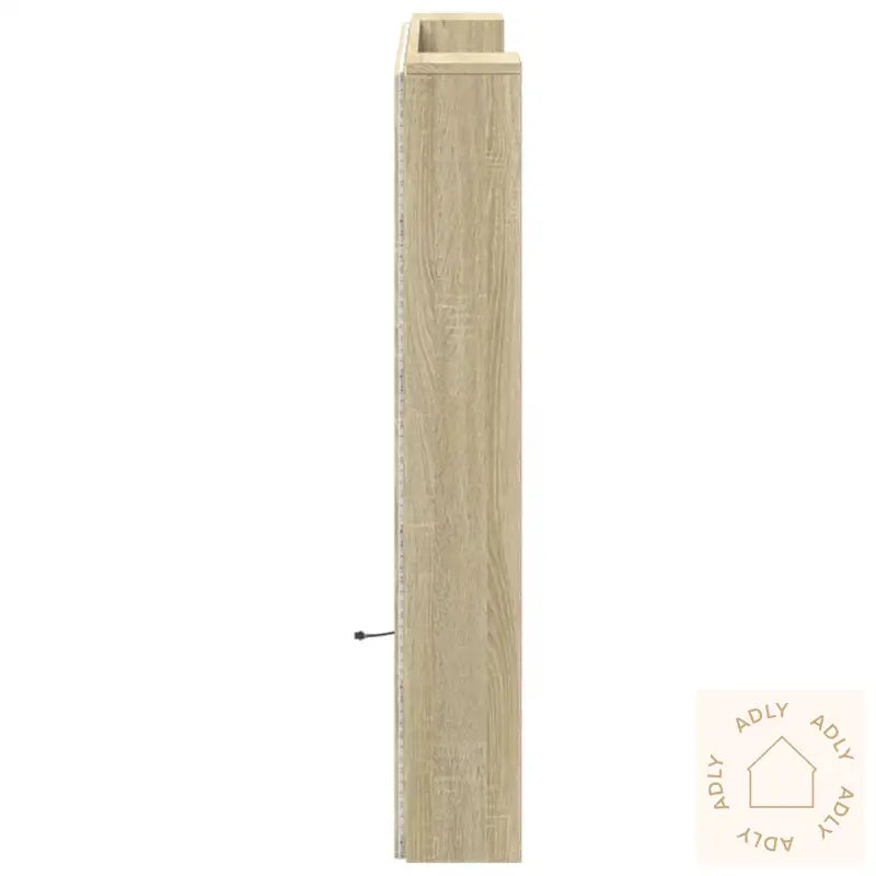 Hodegavl Skap Med Led Sonoma Eik 120X16,5X103,5 Cm