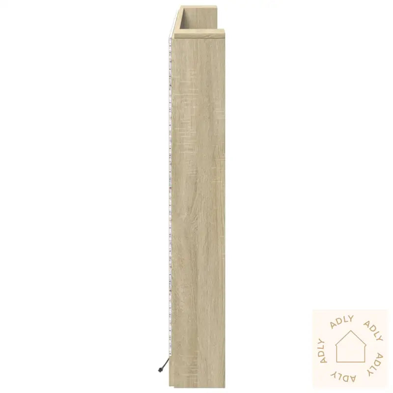 Hodegavl Skap Med Led Sonoma Eik 180X16,5X103,5 Cm