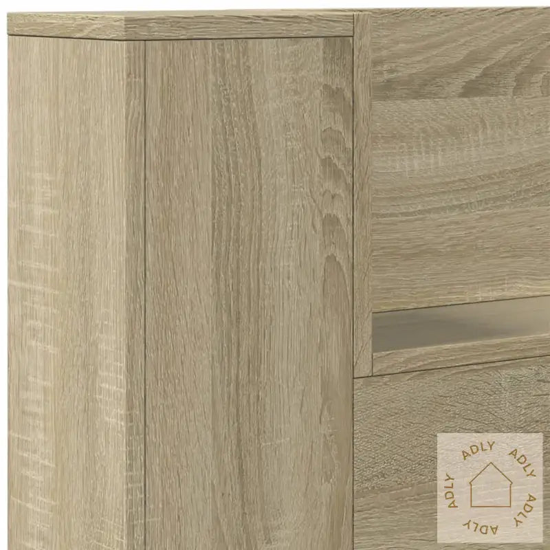 Hodegavl Skap Med Led Sonoma Eik 180X16,5X103,5 Cm
