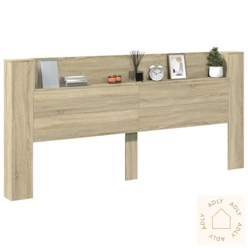 Hodegavl Skap Med Led Sonoma Eik 220X16,5X103,5 Cm