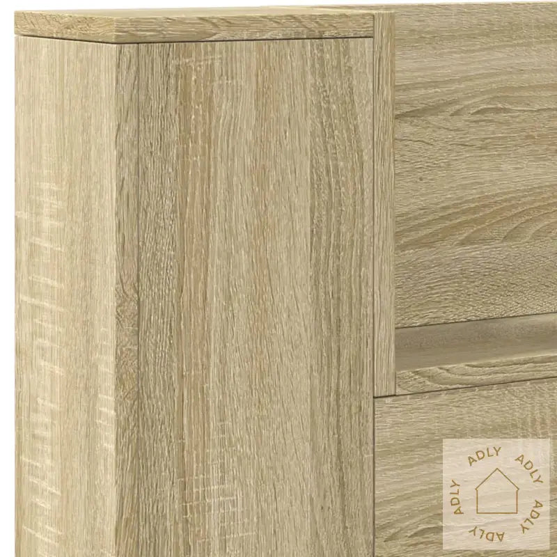 Hodegavl Skap Med Led Sonoma Eik 220X16,5X103,5 Cm