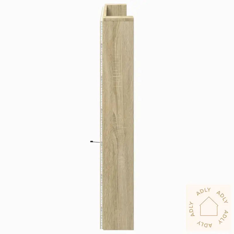 Hodegavl Skap Med Led Sonoma Eik 220X16,5X103,5 Cm