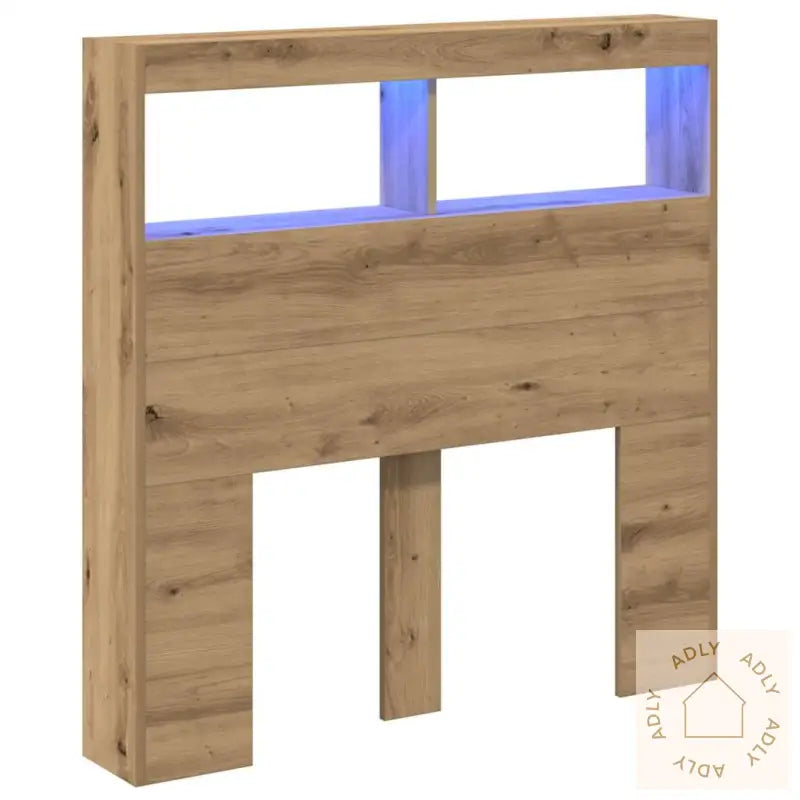 Hodegavl Skap Med Led Artisan Eik 100X17X102 Cm