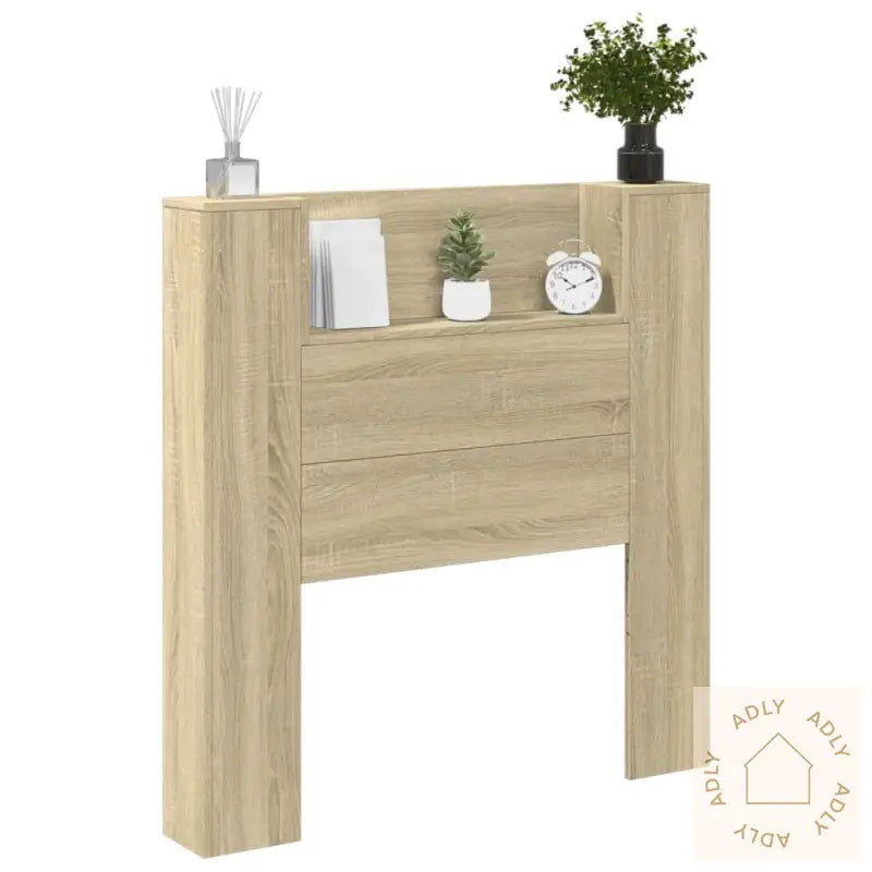 Hodegavl Skap Med Led Sonoma Eik 100X16,5X103,5 Cm