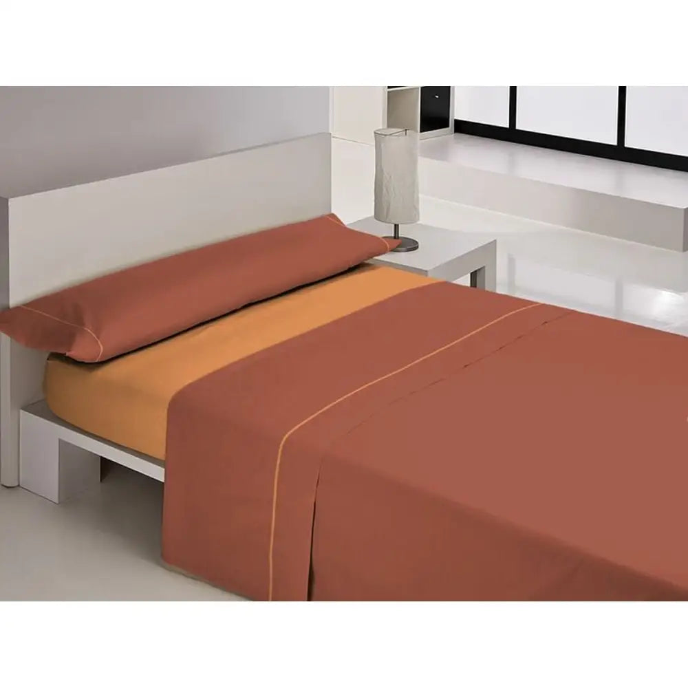 Bed med libela vegas oransje sengetøy for vegas oransje seng, stilfull look
