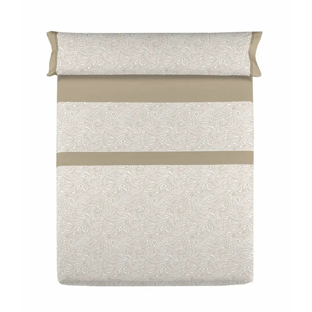 Beige seng med mønstret valentina beige seng design for moderne soverom
