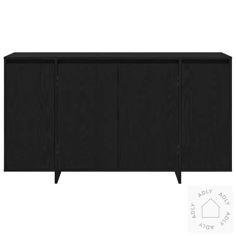 Svart Eik Serveringsskap Svart Eik Tre-Finer 135 X 41 X 75 Cm