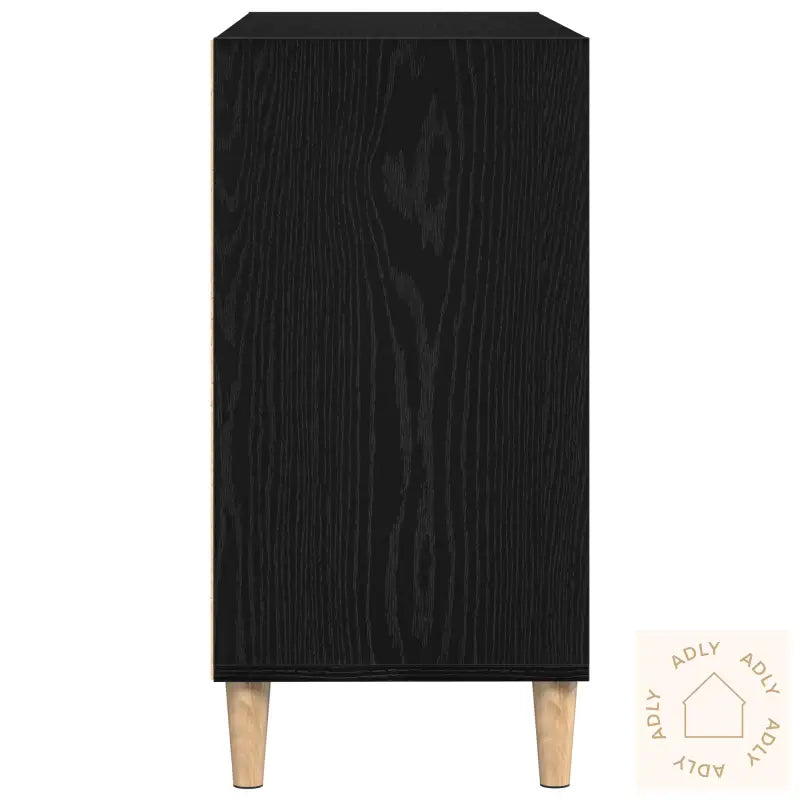 Sideboard I Svart Eik 103,5X35X70 Cm Laget Av Tre