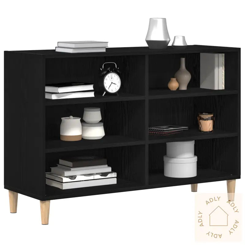 Sideboard I Svart Eik 103,5X35X70 Cm Laget Av Tre