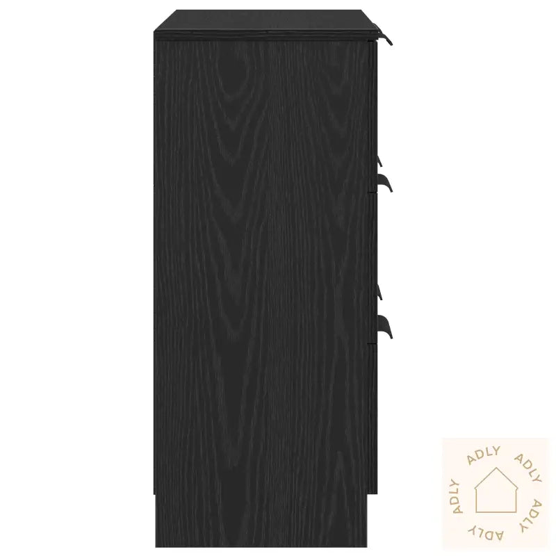 Svart Eik Skap 60X30X70 Cm Konstruert Tre