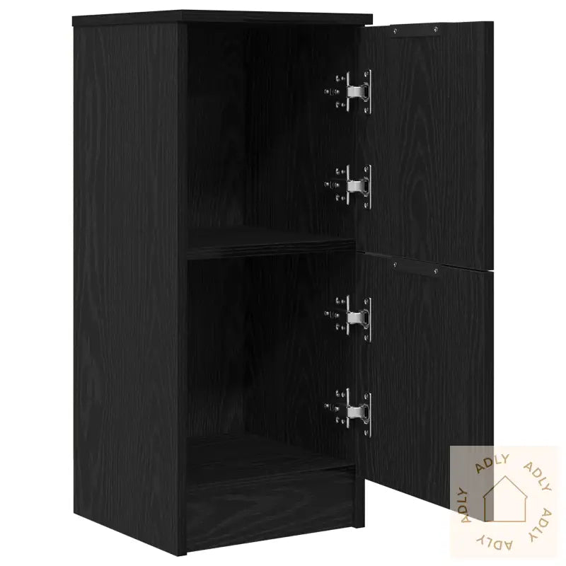 Svart Eik Sideboard - 30X30X70 Cm