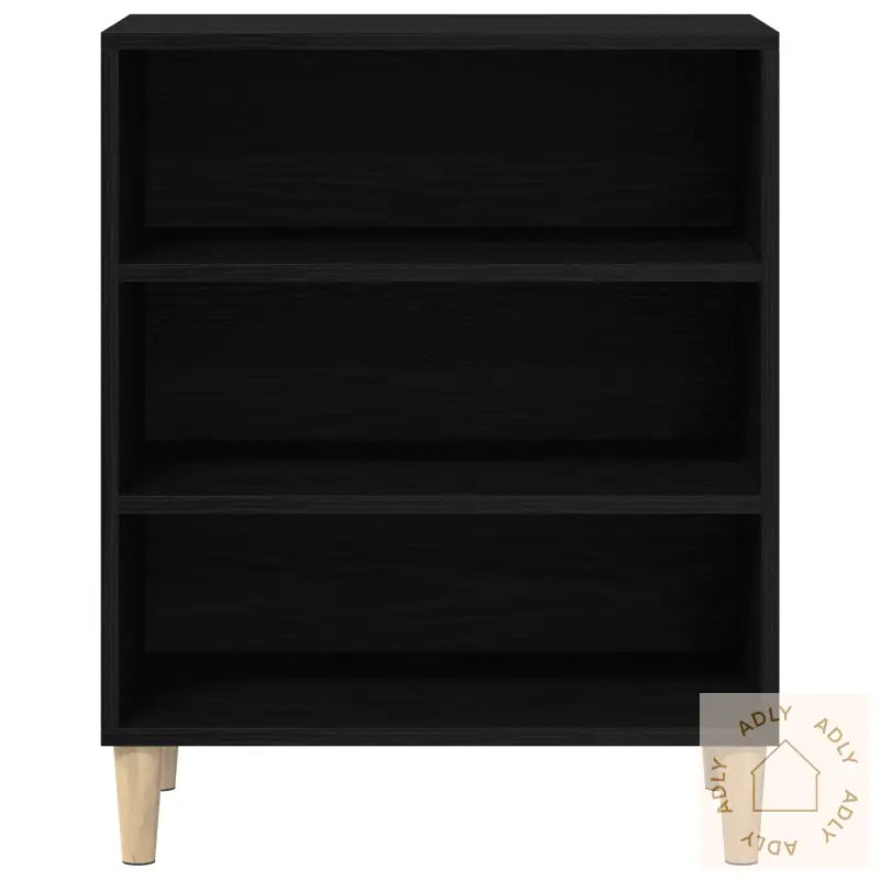 Sideboard I Svart Eik 57X35X70 Cm Laget Av Tre