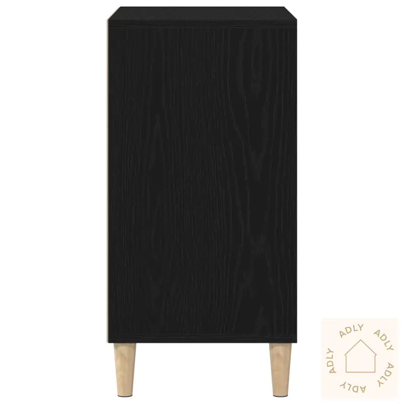 Sideboard I Svart Eik 57X35X70 Cm Laget Av Tre