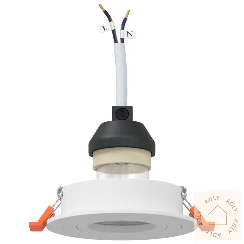 Innfelte Spotlights 24 Stk Runde Gu10 Hvite Ø91 Mm