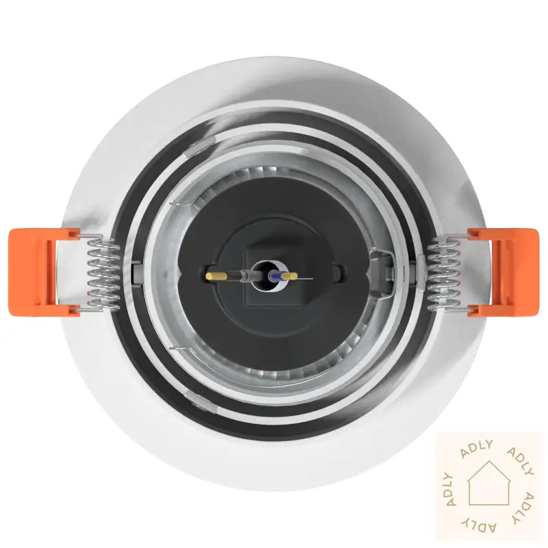 Innfelte Spotlights 24 Stk Runde Gu10 Hvite Ø91 Mm