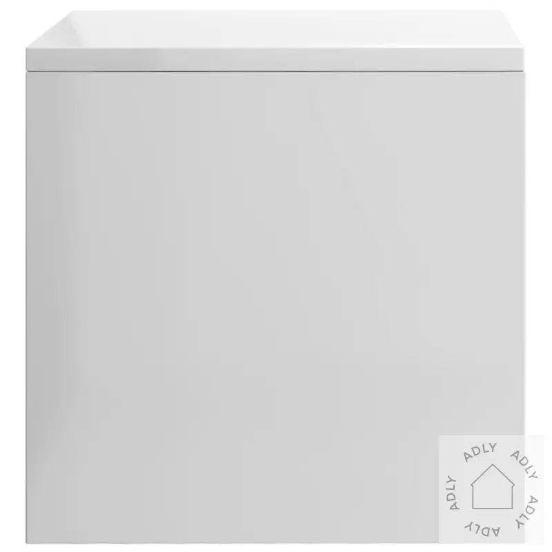 Nattbord 2 Stk Høyglans Hvit 40X30X30 Cm Konstruert Tre