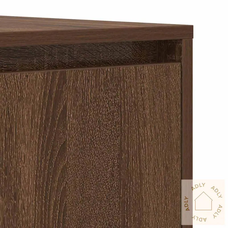 Sideboard Brun Eik 120X41X75 Cm Konstruert Tre