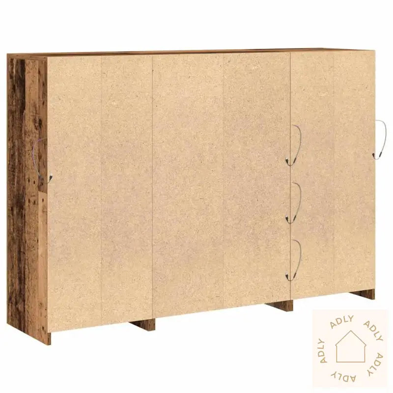 Sideboard Med Led-Lamper Gamle Tre 143 X 37 X 100 Cm Ingeniørtre